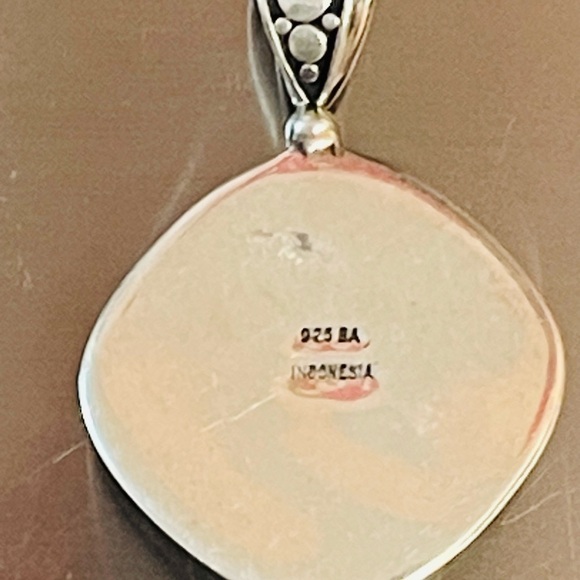 BA Suarti Designer Signed Sterling Silver 925 Blue Lapis lazuli pendant Bali - Picture 4 of 10